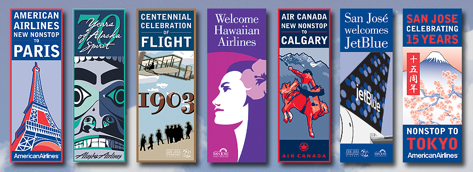 Banners for Mineta San Jose International Airport